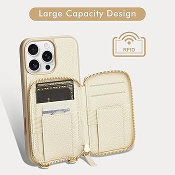 LAMEEKU iPhoneケース Amazon.com: LAMEEKU for iPhone 16 Pro Max Wallet Case with